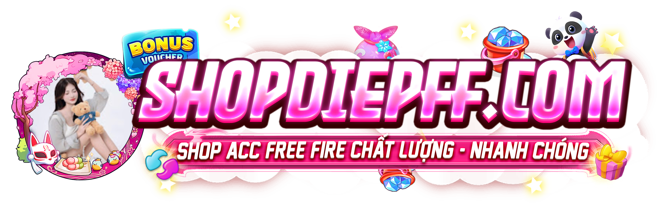 Logo Shopdiepff.com – Shop Acc FF, Mua Nick Free Fire Uy Tín Của DiepFF